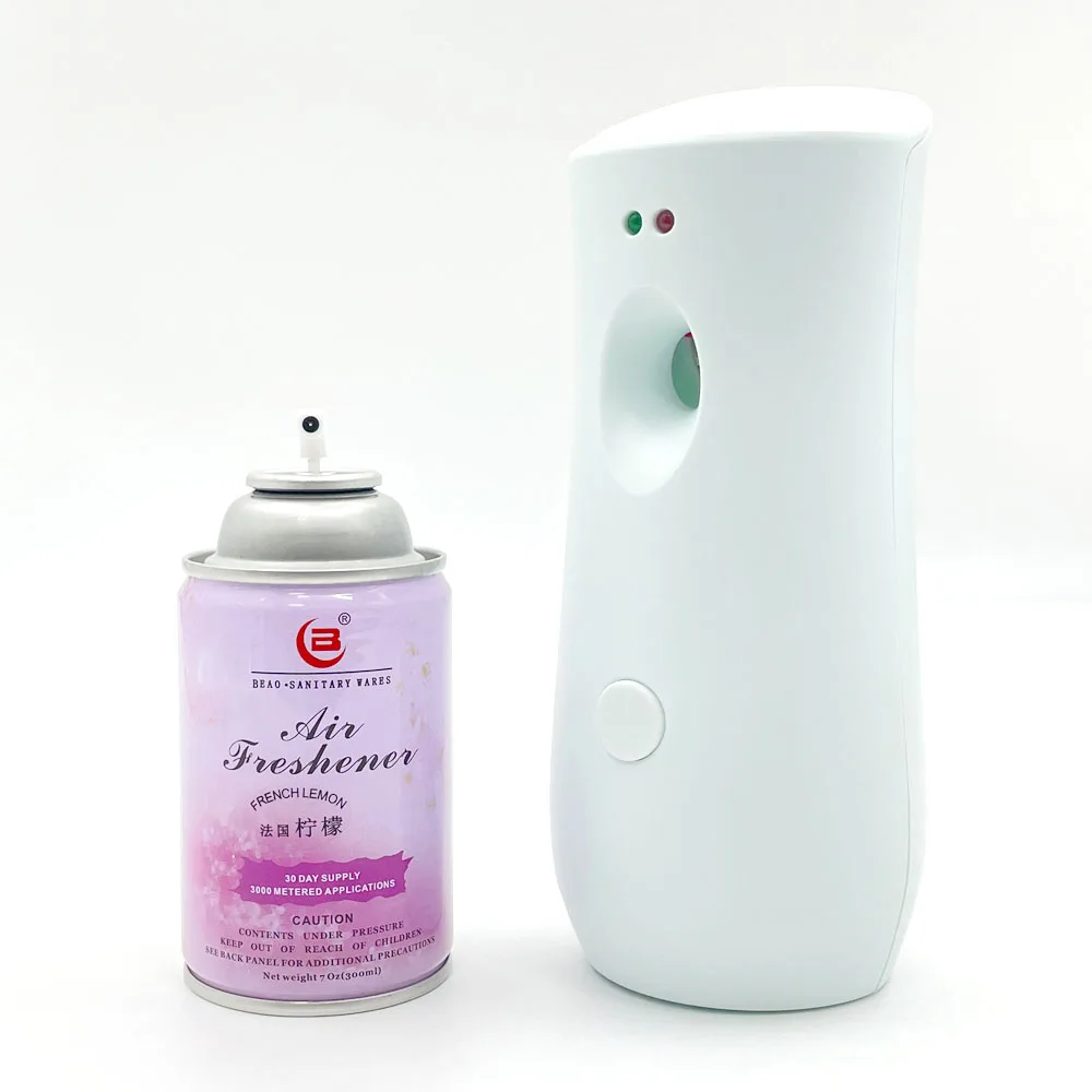 300ml Toilet AA Battery Wall Mounted Timer Mini Plastic Air Fragrance Automatic Spray Dispenser