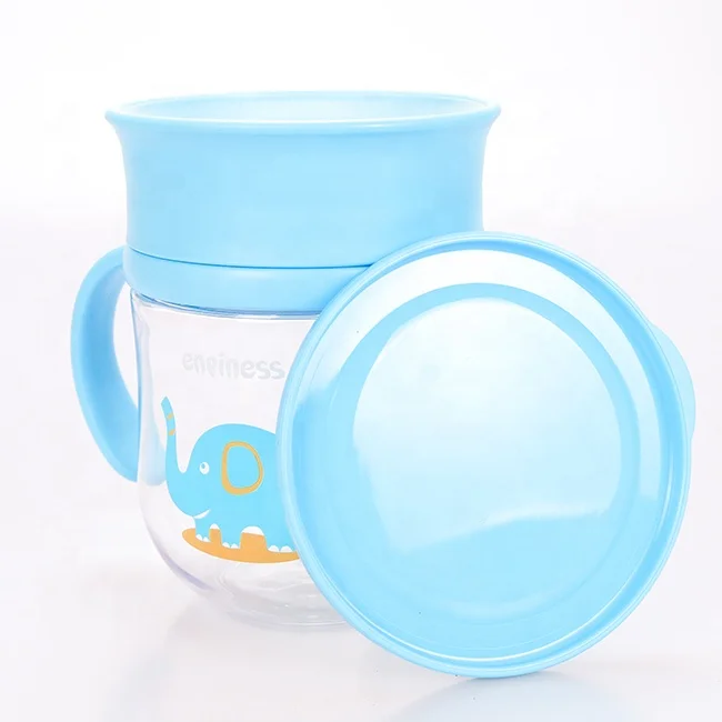 360 degree sipping anti-choking BPA free non-spill Tritan baby water bottle