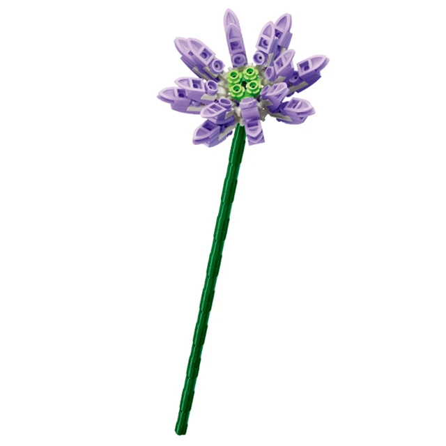 2022 Hot Sales 25 style New Rose Flower Bouquet Romantic Kit Friends DIY Assembly Building Blocks Bricks Toys for gift