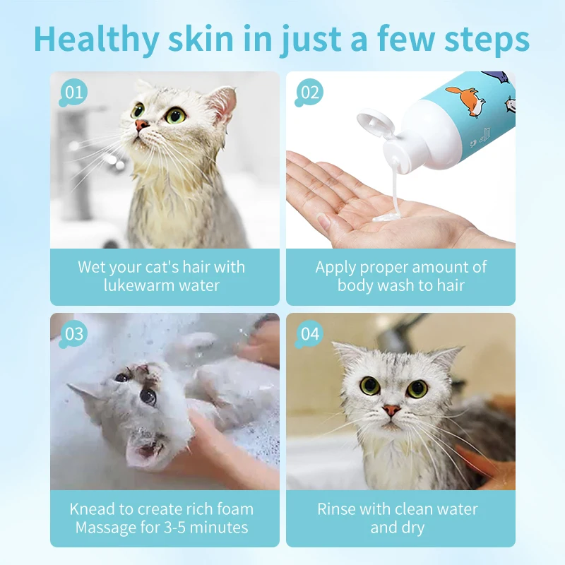 Soap Free Fast Delivery Grooming Dog Cat Shampoo And Conditioner Conditioning Pet Deodorizing Shampoo Cat