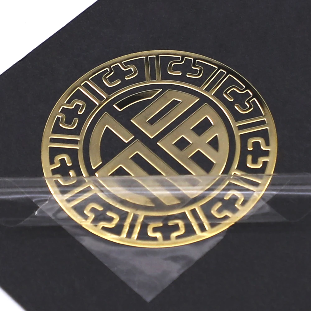 Custom 3d gold metal logo sticker for perfume bottle cosmetics label sticker