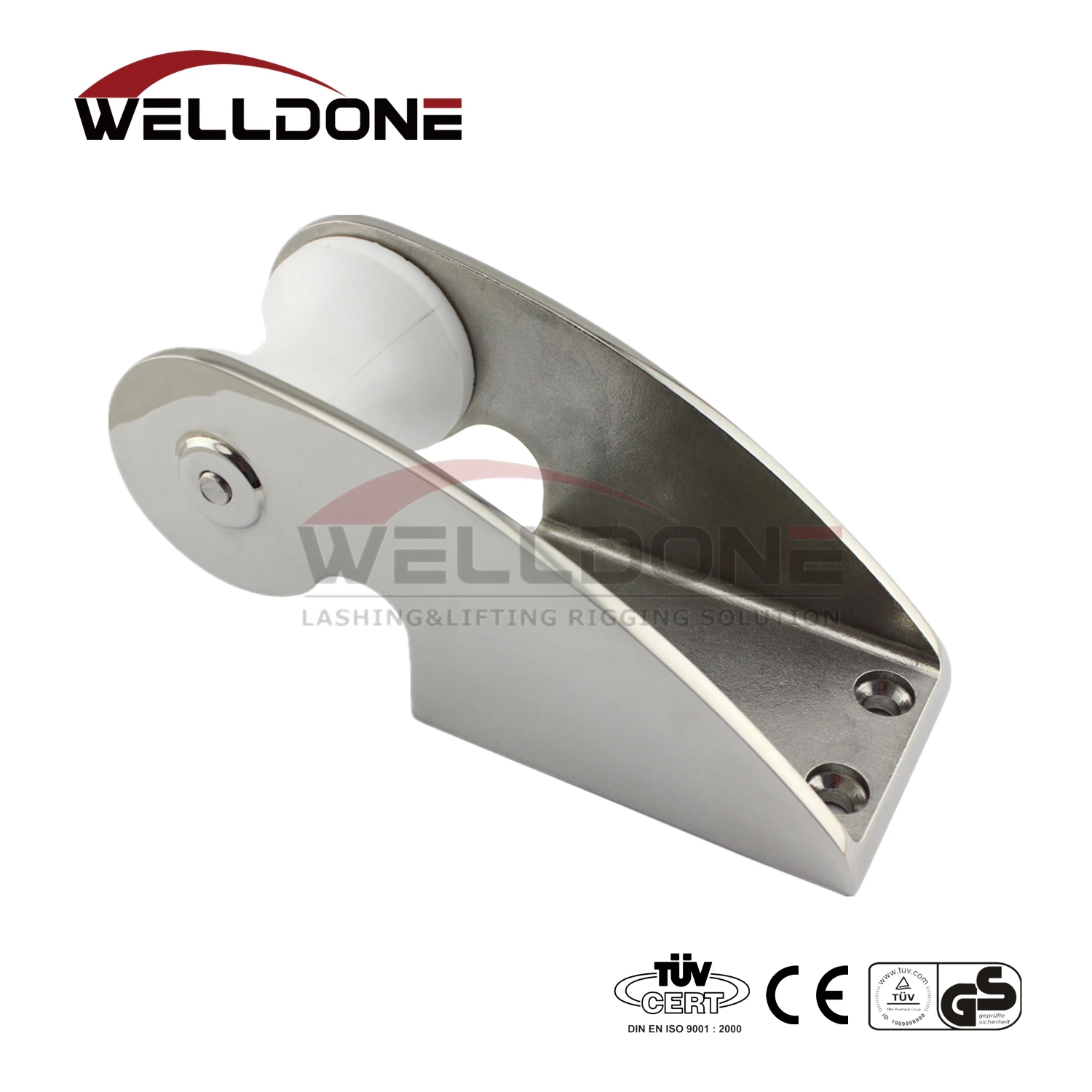 Marine 316 Nylon Sheave Stainless Steel Anchor Bow Roller Bracket with non-slip mat