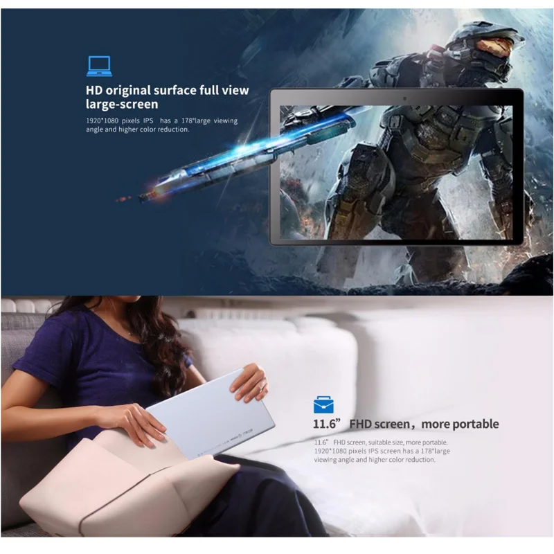 ALLDOCUBE KNote5 Win 10 Tablet 11.6 inch FHD1920x1080 Intel Gemini Lake N4000 Dual Core 4GB RAM 128GB ROM Dual WiFi Tablet PC