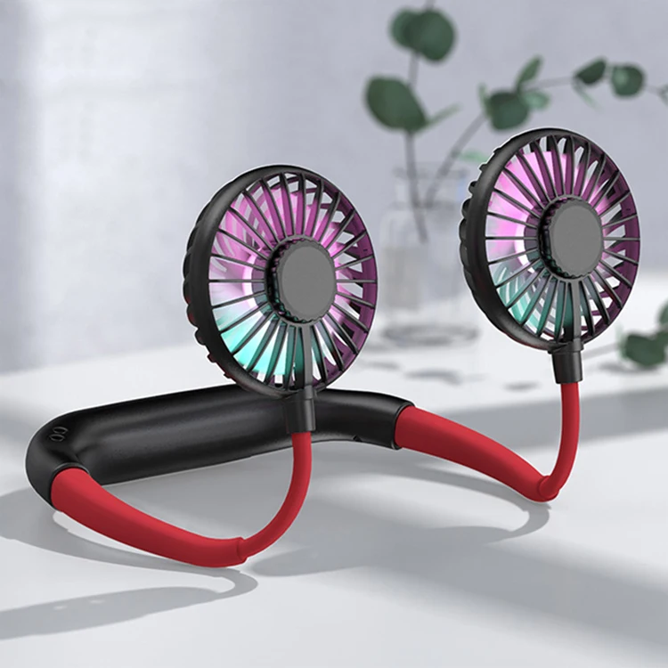  New version usb mini fan Bladeless bladeless neck Air Cooling hands free Neck Hanging