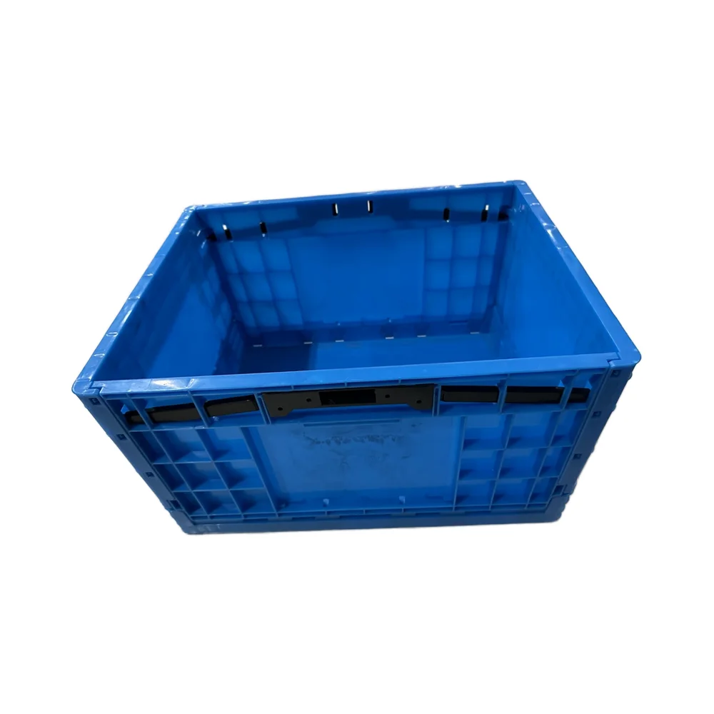LK600-260 Multifunctional Foldable Plastic Storage Crate Thickened Fruit Turnover Box for Logistics Transportation PP Material