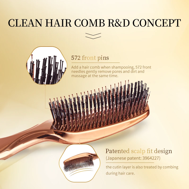 
Competitive Price Portable Phototherapy Health Massage Comb ABS Resin 165g 