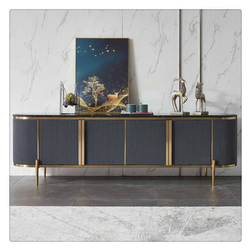 2018 Hangzhou Vermont White Gloss Lacquer TV Cabinet For Living Room Furniture