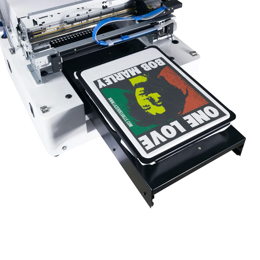 Printing Machinery 100%  Cotton Fabric Digital Direct Textile Printer A3 Size DTG Inkjet Flatbed Printing Machine