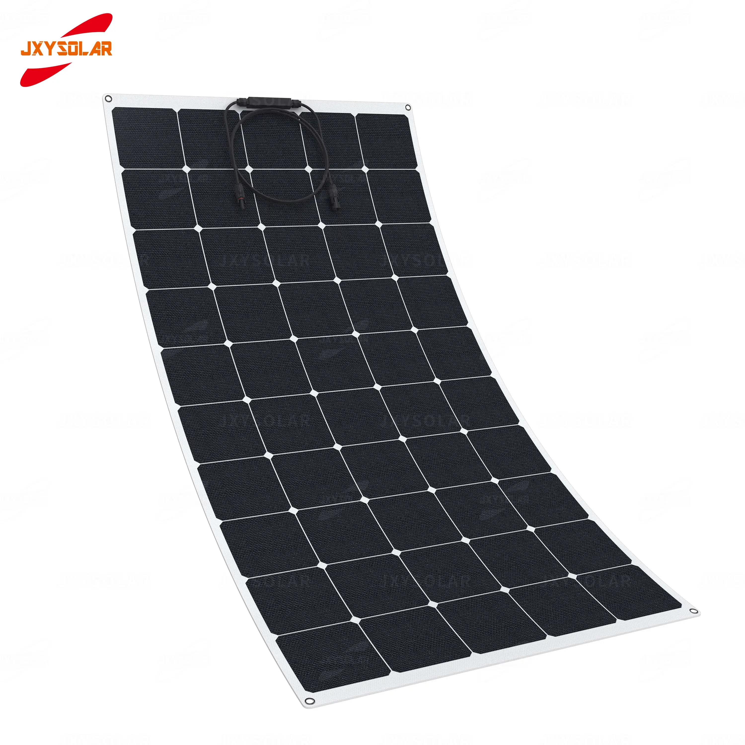 
Ultra-thin ultra-light Corrosion resistance to salt fog sunpower High efficiency etfe pet 170W Semi Flexible Solar Panel 