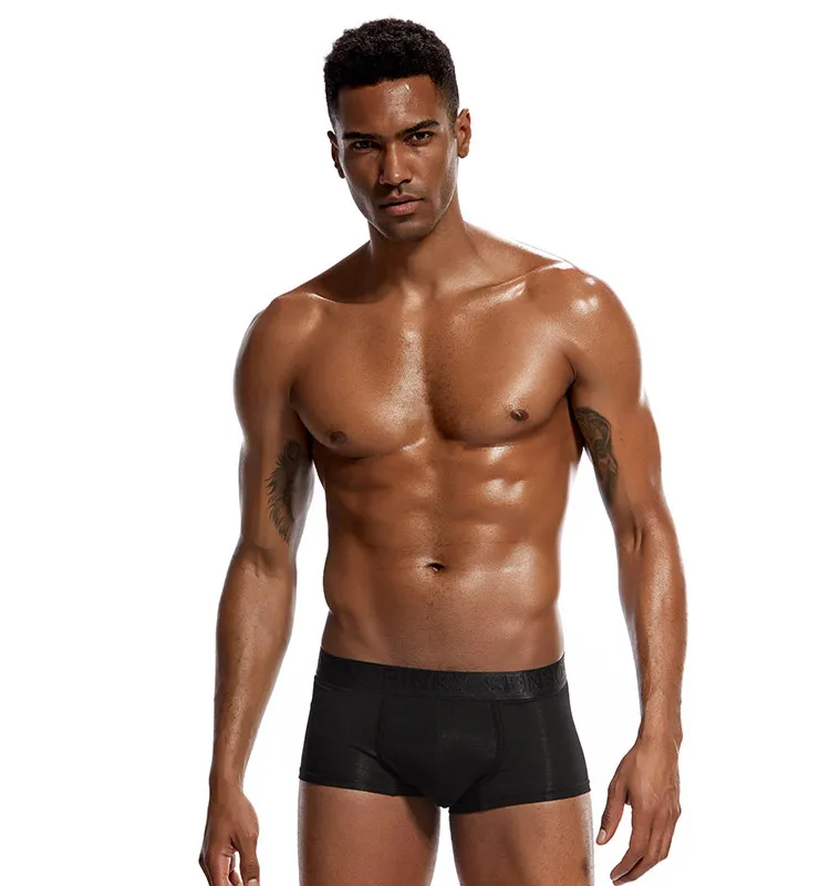 
wholesale designer very comfortable pure color mens underwear with pouch 