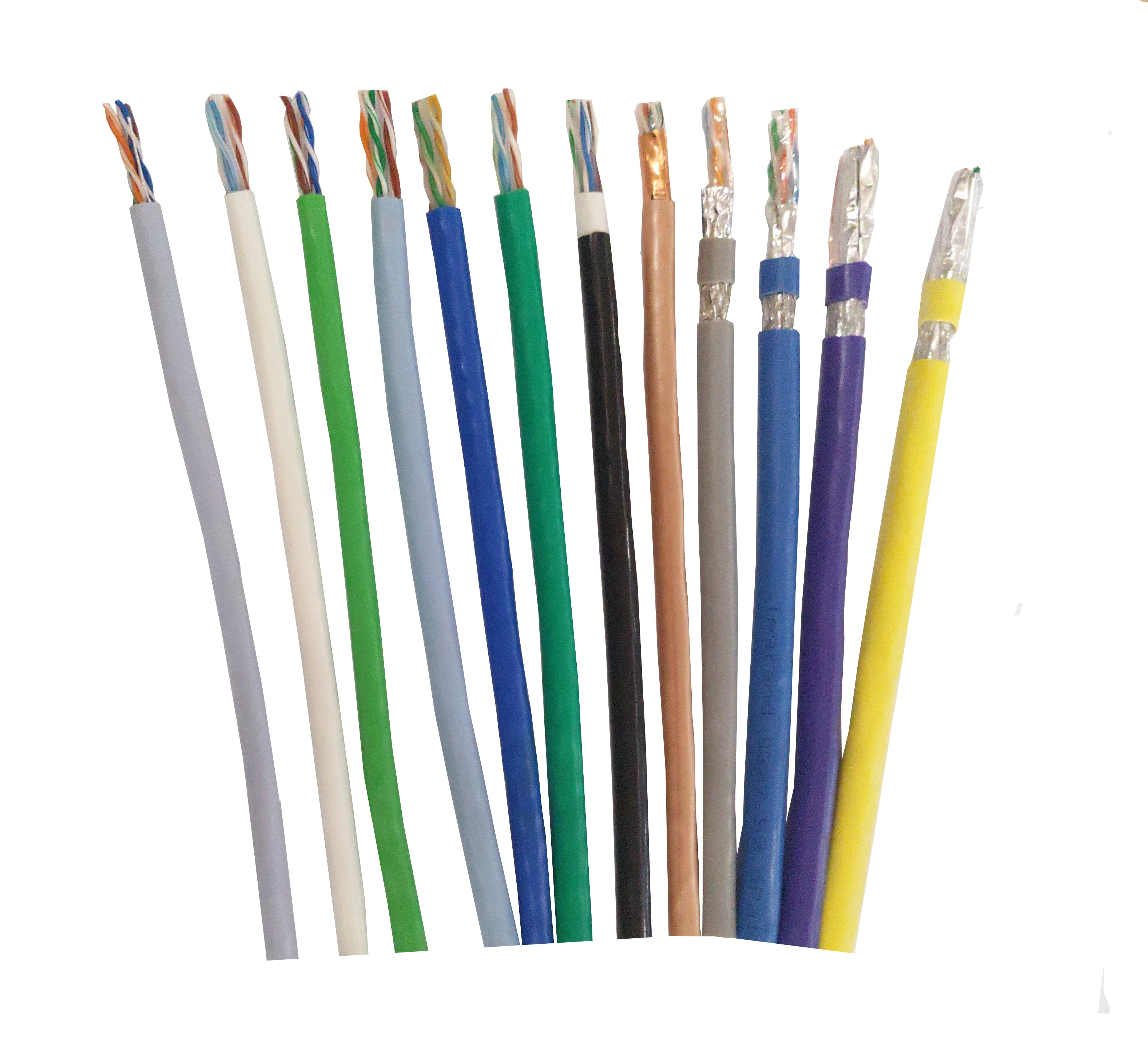 Custom twisted pair Cat6 Cat 6 UTP FTP STP SFTP Network Lan Ethernet cable with PVC Insulation