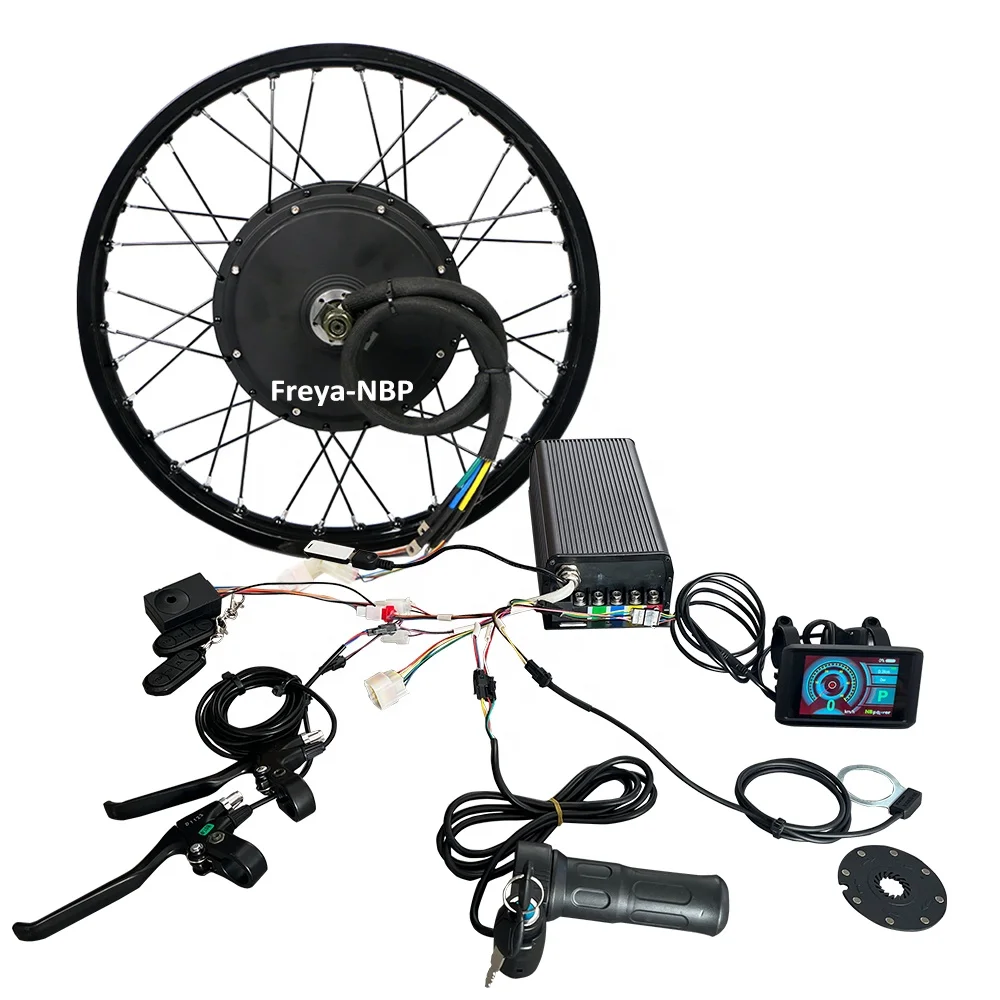 qs motor 3.5T 5T 72V 5000w QS 205 V3 electric motorcycle kit with sabvoton controller UKC1 display hub motor electric bike kit