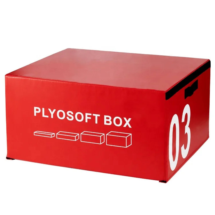 Soft Plyometric Jump Box Stackable Plyo Box Set Premium Soft Foam Exercise Step