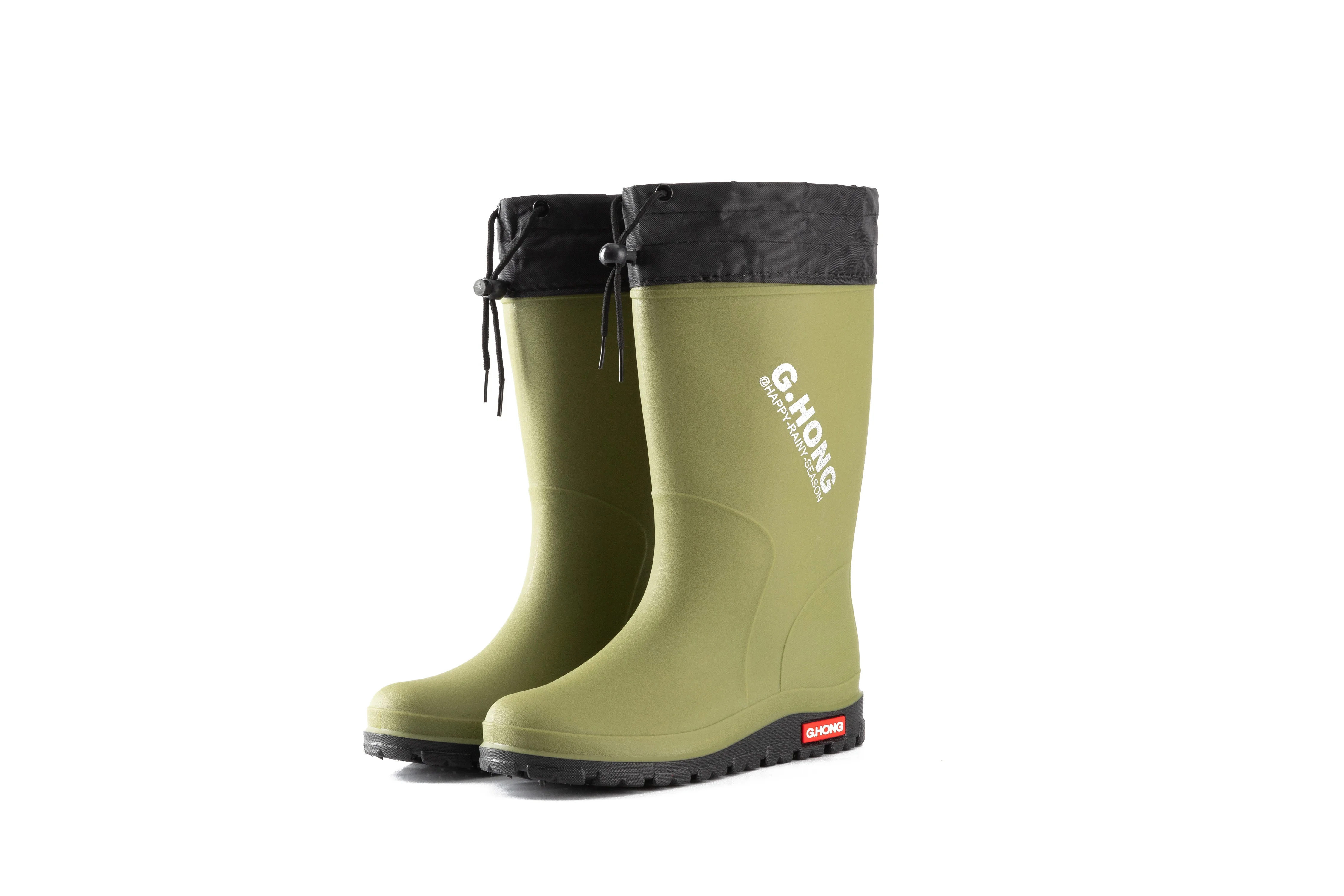 Adult Women PVC Waterproof Work Garden Cotton Rain Boots