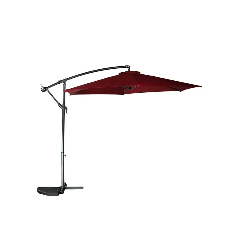 3x3 квадратный ветрозащитный наружный садовый боковой стенд патио офсетный зонтик висячий банан