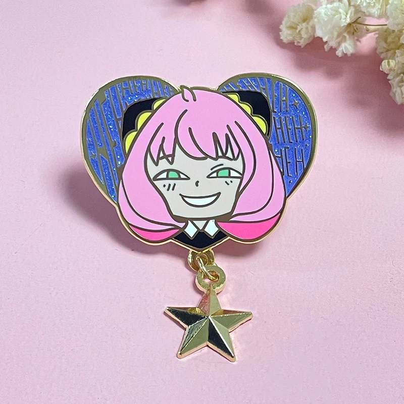 Manufacturers wholesale cartoon brooch pin custom stitch metal badges funny cute cartoon enamel pins