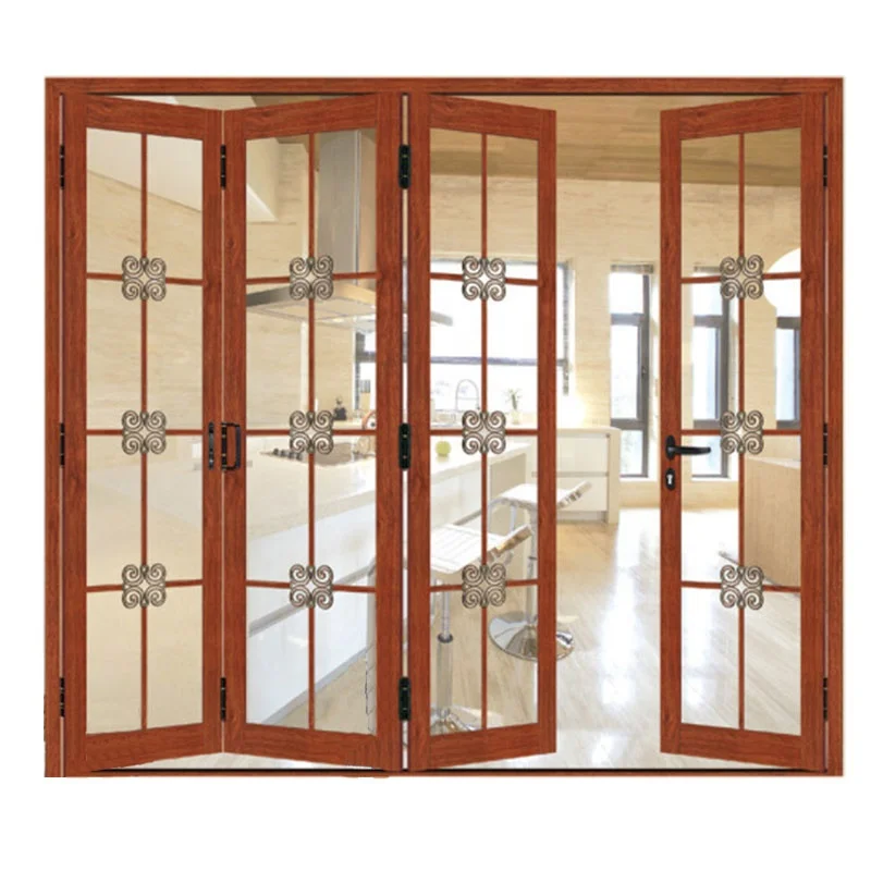 
New arrival soundproof heavy folding doors series folding door bottom pivot folding door living room 