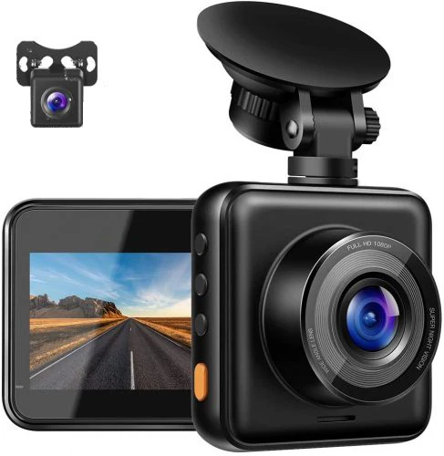 Dual Lens Front and Rear Camera Driving Video Recorder 1080P HD Dashcam Night Vision Car Black Box Dash Camera
