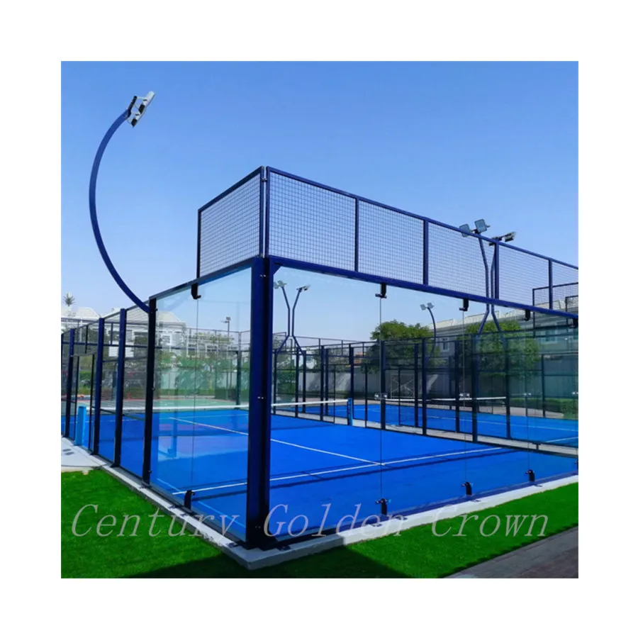 Multi Sport Flooring Sport Court Campo Da Padel /Padel Mesh With Artificial Grass