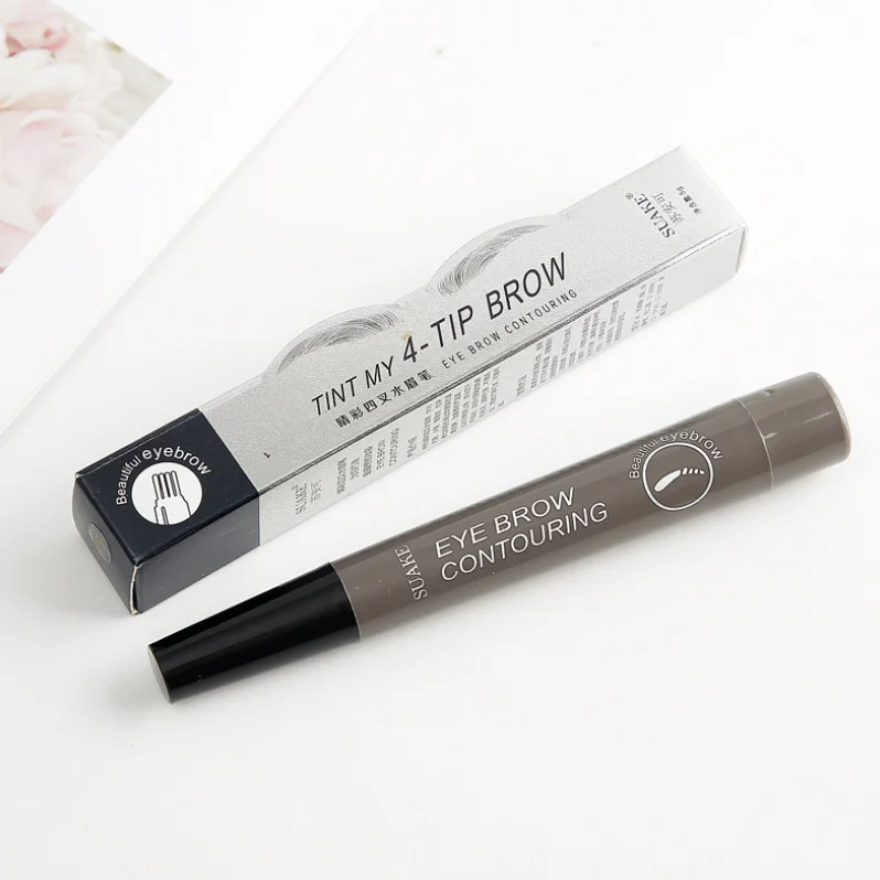 Liquid Eyebrow Pencil Waterproof Microblading Fork Tip Fine Sketch Long Lasting Eyebrow Pencil