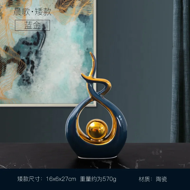 European luxury high-end decoration living room wine cabinet TV cabinet entrance handicrafts Home accessories handicrafts