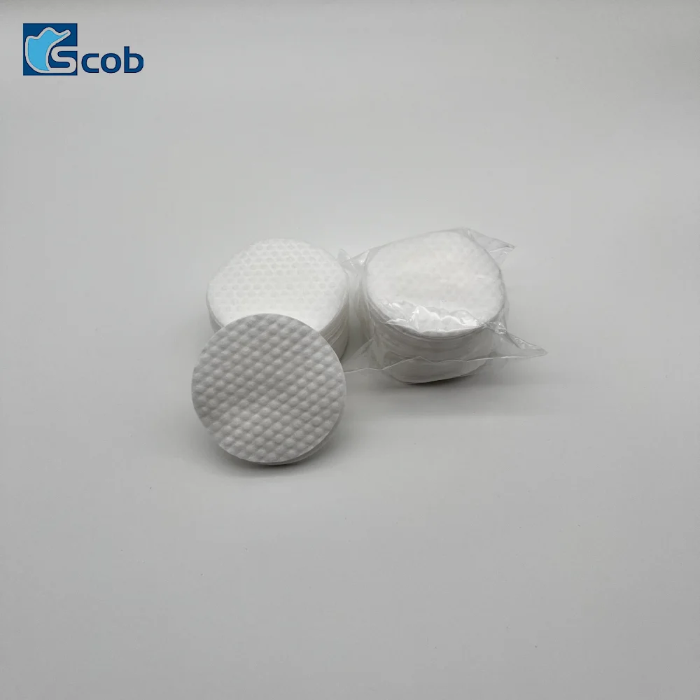Economic spunlace nonwoven 5.8cm diameter round wipes