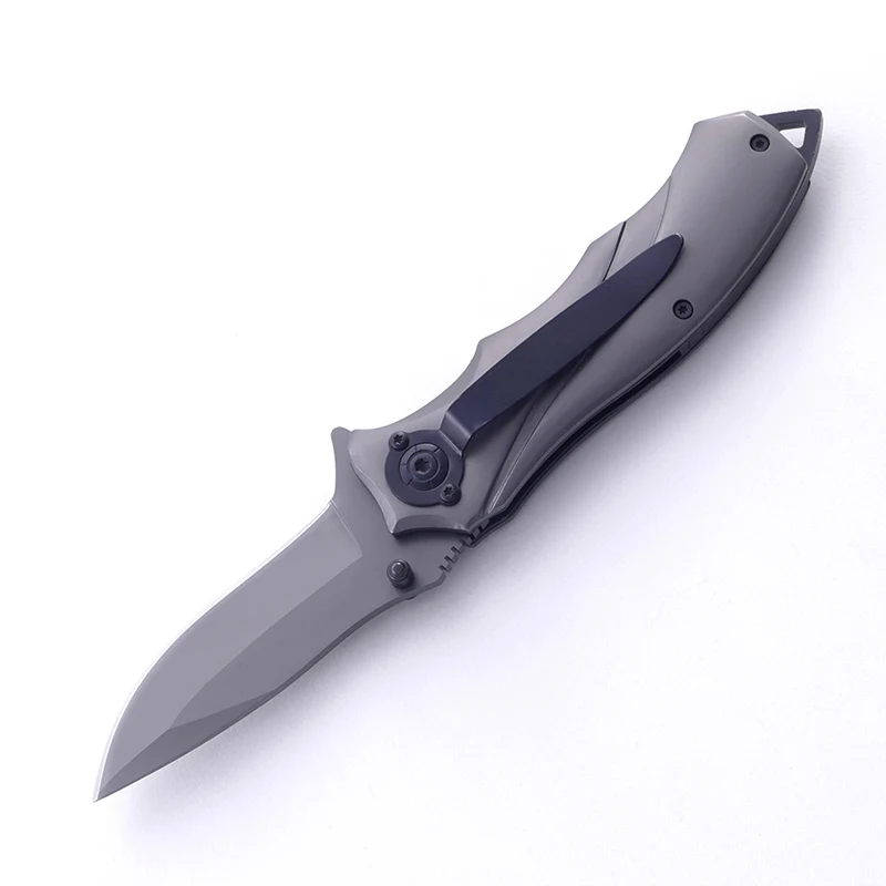440 Stainless Steel Blade Titanium Coated Outdoor Knife Foldable Knife