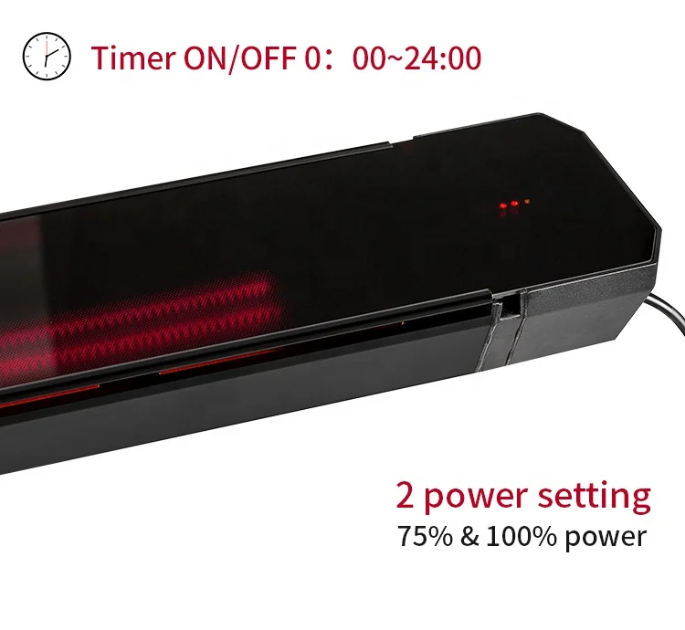 Smart Controlled 3200W Ultra Low Glare Outdoor Infrared Heater