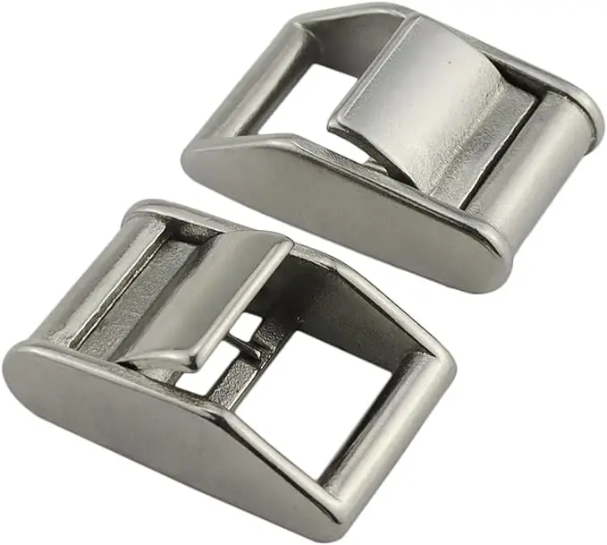 Heavy Duty 316 Stainless Steel Lock Slider Buckles Adjustable Metal Buckle Fasteners