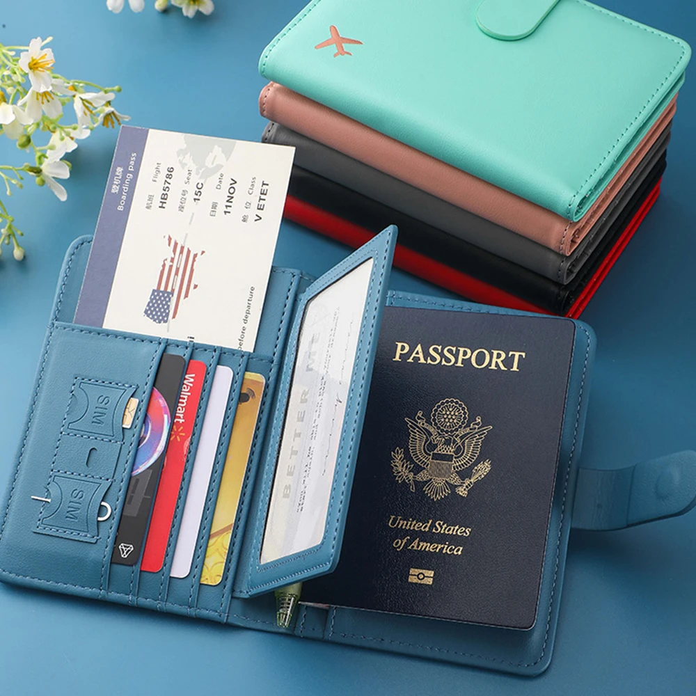 OEM PU Leather Passport Holder - RFID Protection, Cardholder, Money Pocket - Stylish and Secure Travel Cardholder