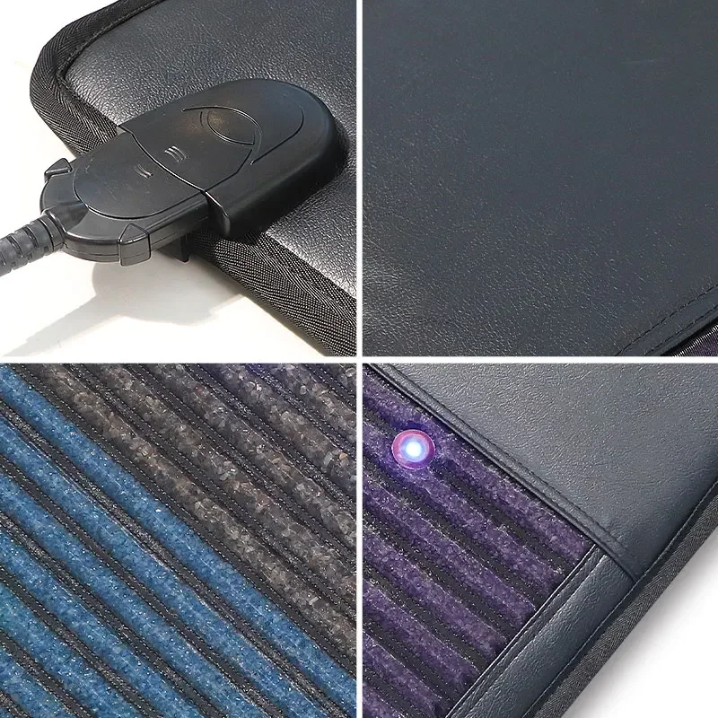 80*190CM PEMF Photon Amethyst Crystal Far Infrared PEMF Heating Mattress Bio Magnetic Photon Healing Chakra Mat