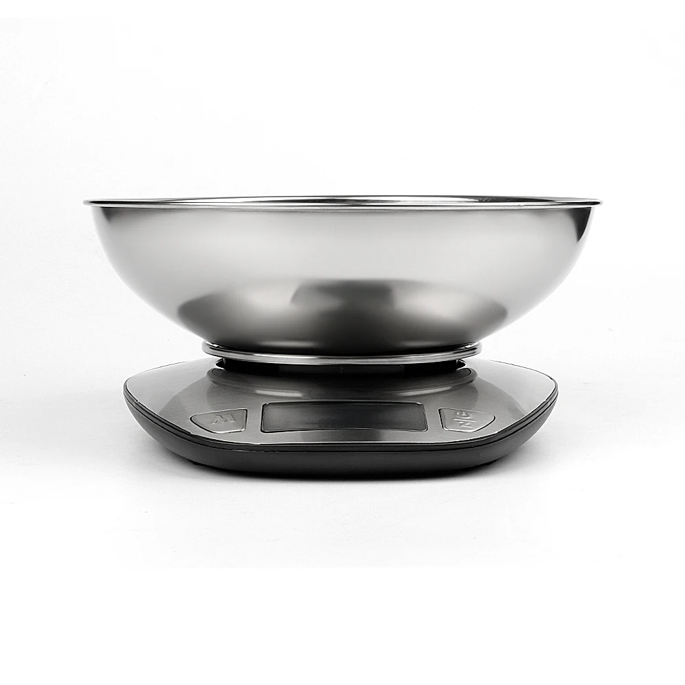 5kg Digital Nutritional Food Scale Household Kitchen Baking Scale Stainless Steel Kitchen Scale with Bowl
