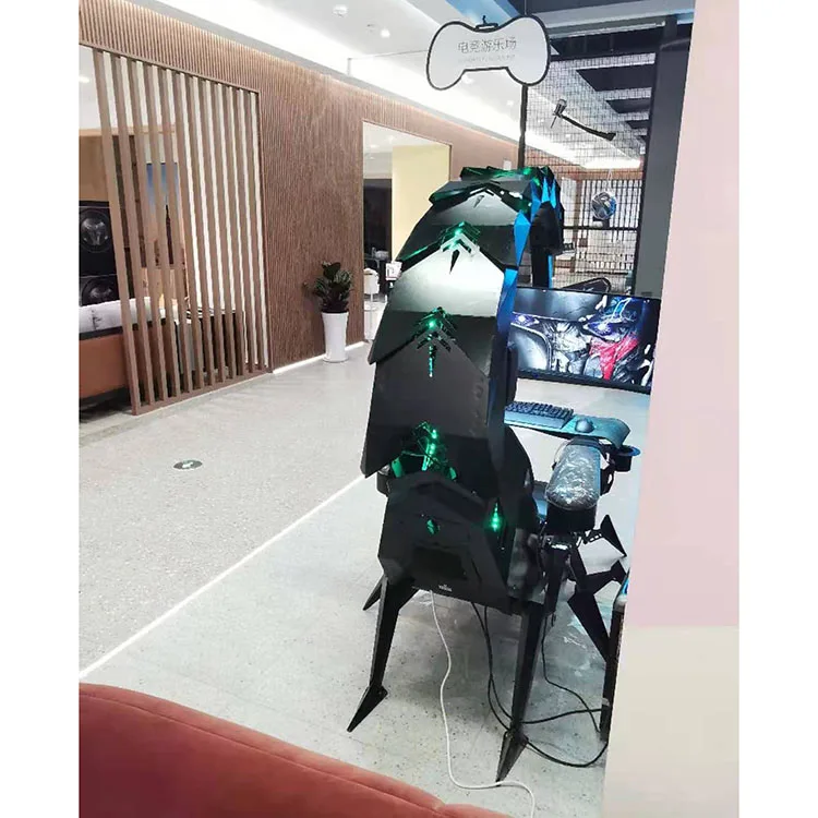 2021 New Reclining Triple Monitors Automatic Luxury Zero Gravity Predator Work Station Chair Scorpion