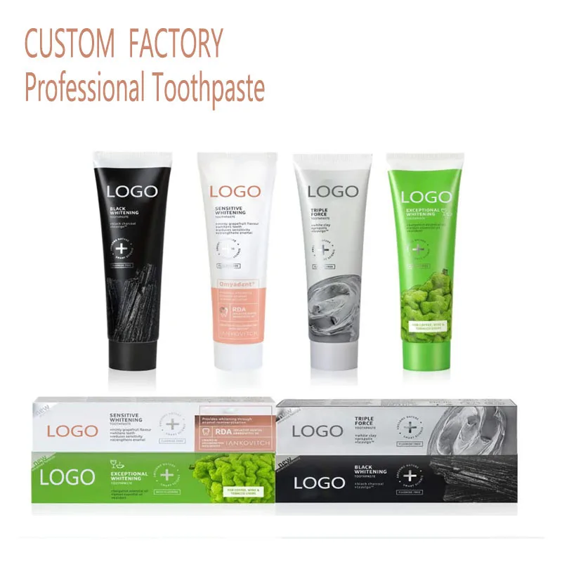 Custom Natural Toothpaste Teeth Toothpaste Custom Flavor Anti Sensitive Whitening Gel Toothpaste