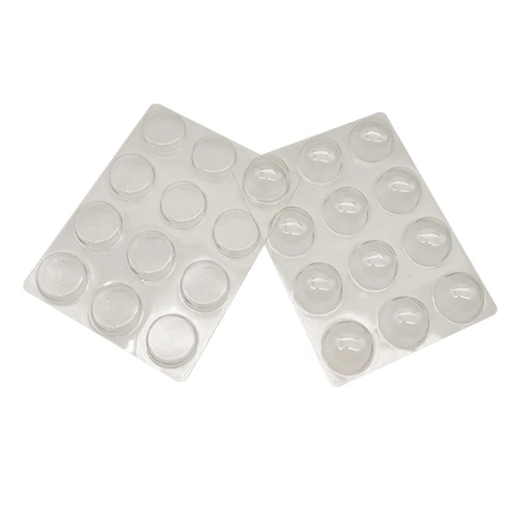 Custom 4 6 12 Round Cavity Clear Plastic Chocolate Truffles Blister Tray