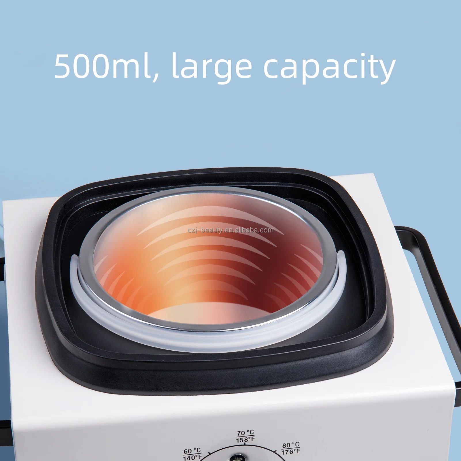 New Design 500cc Electric Hard Wax Heater Depilatory Wax Pot for Hair Removal Body Paraffin Pot