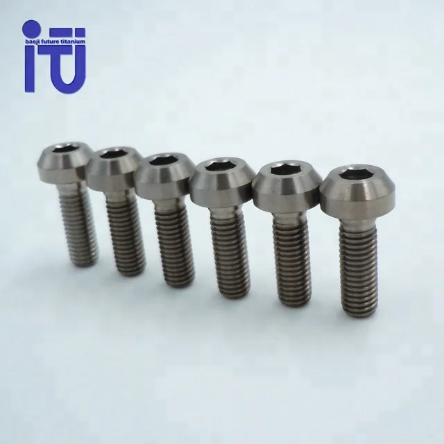 titanium gr5 bolt titan screaw anodized colored bolt m6 bolts titanium m5