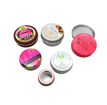 10ml 15ml 30ml 50ml 60ml 80ml 100ml 150ml black/muti-colour cosmetic aluminum jar with screw cap lid