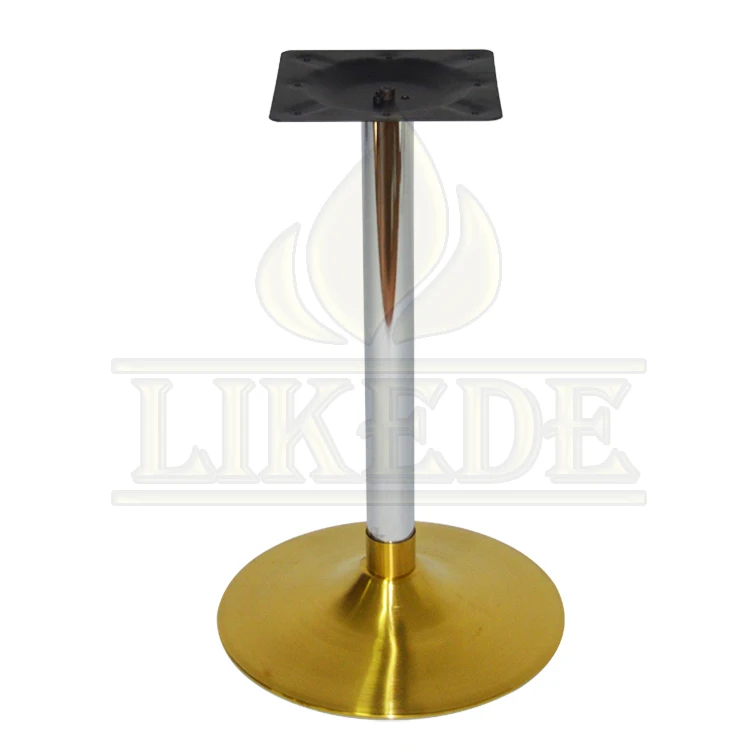 New high quality brushed titanium gold 304#  stainless steel table frame table accessories