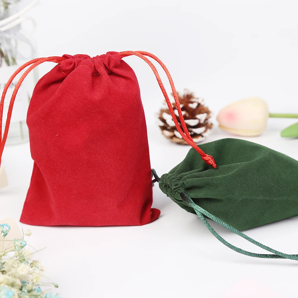 
Factory Price Mini Velvet Pouch With Logo 