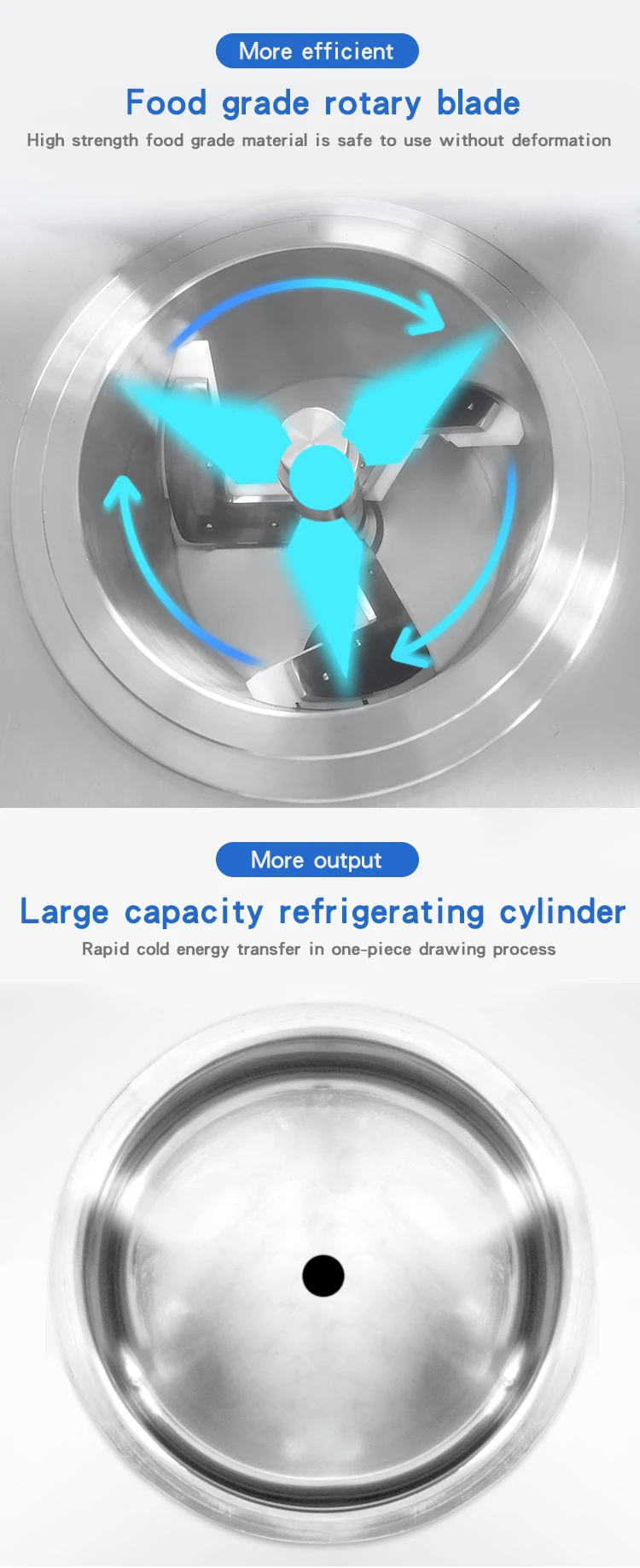 Tasty Gelato Machine Hard Ice Cream Machine Batch Freezer For Commercial