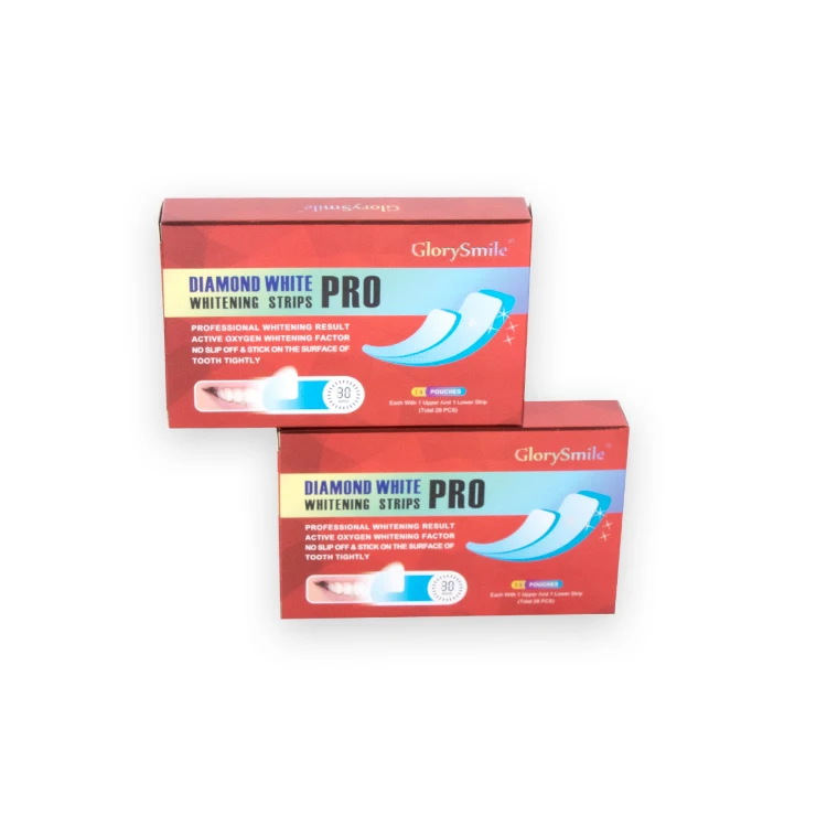 Advanced 100% Natural Peroxide  Dissolving Teeth Whitening Strips For Home Use