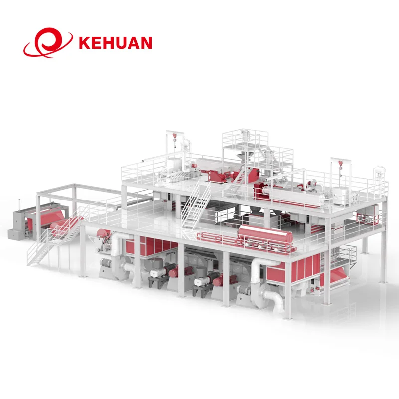 
KH SMMS 3200MM 4800MM High quality spunbond nonwoven fabric making machine pp sms non woven fabric 