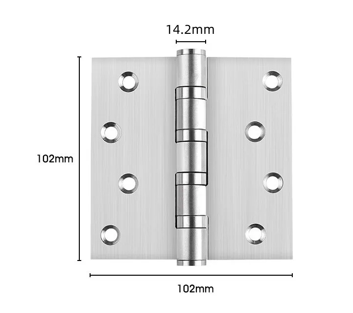 High Quality Door hinge Butt Hinges 102*102*3.0mm Stainless Steel Fold Hinge