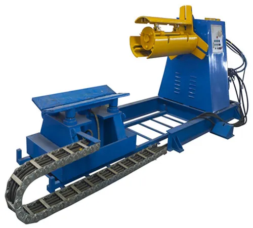 best price uncoiler decoiler machine for unwinding steel coil used in trapezoidal glazed corrugated tile roll forming machine