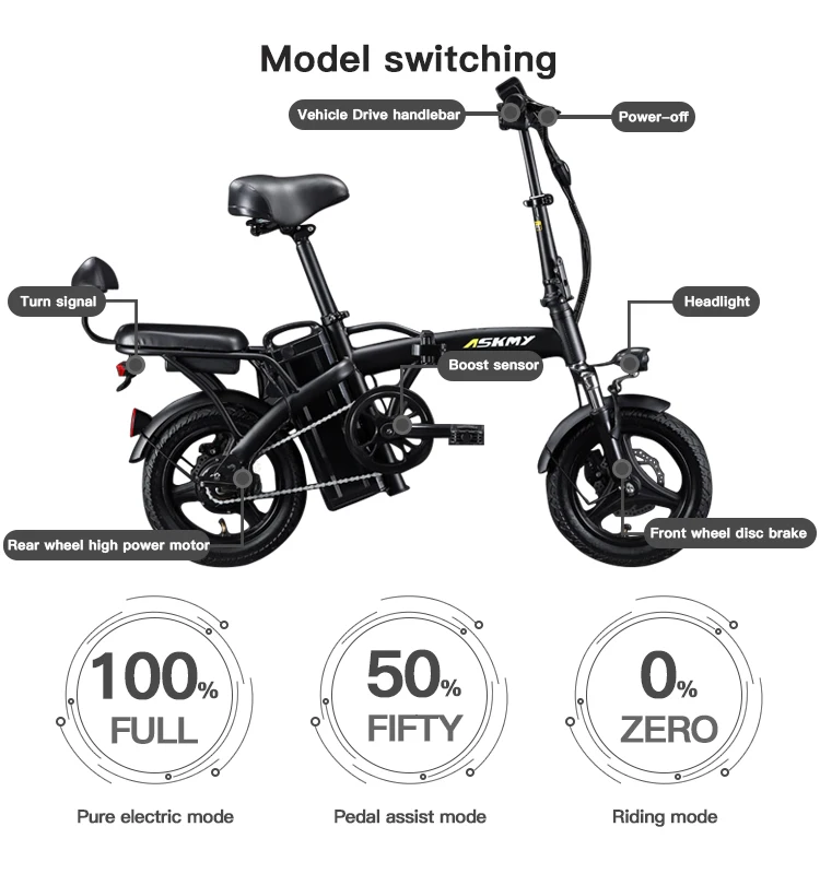 Портативный перезаряжаемые 48v 10 AH 20 Ач 30 А · ч литиево-ионная аккумуляторная батарея для зарядки Ноута и сотового телефона 14 дюймов складной электрический велосипед батареи 350W 500W