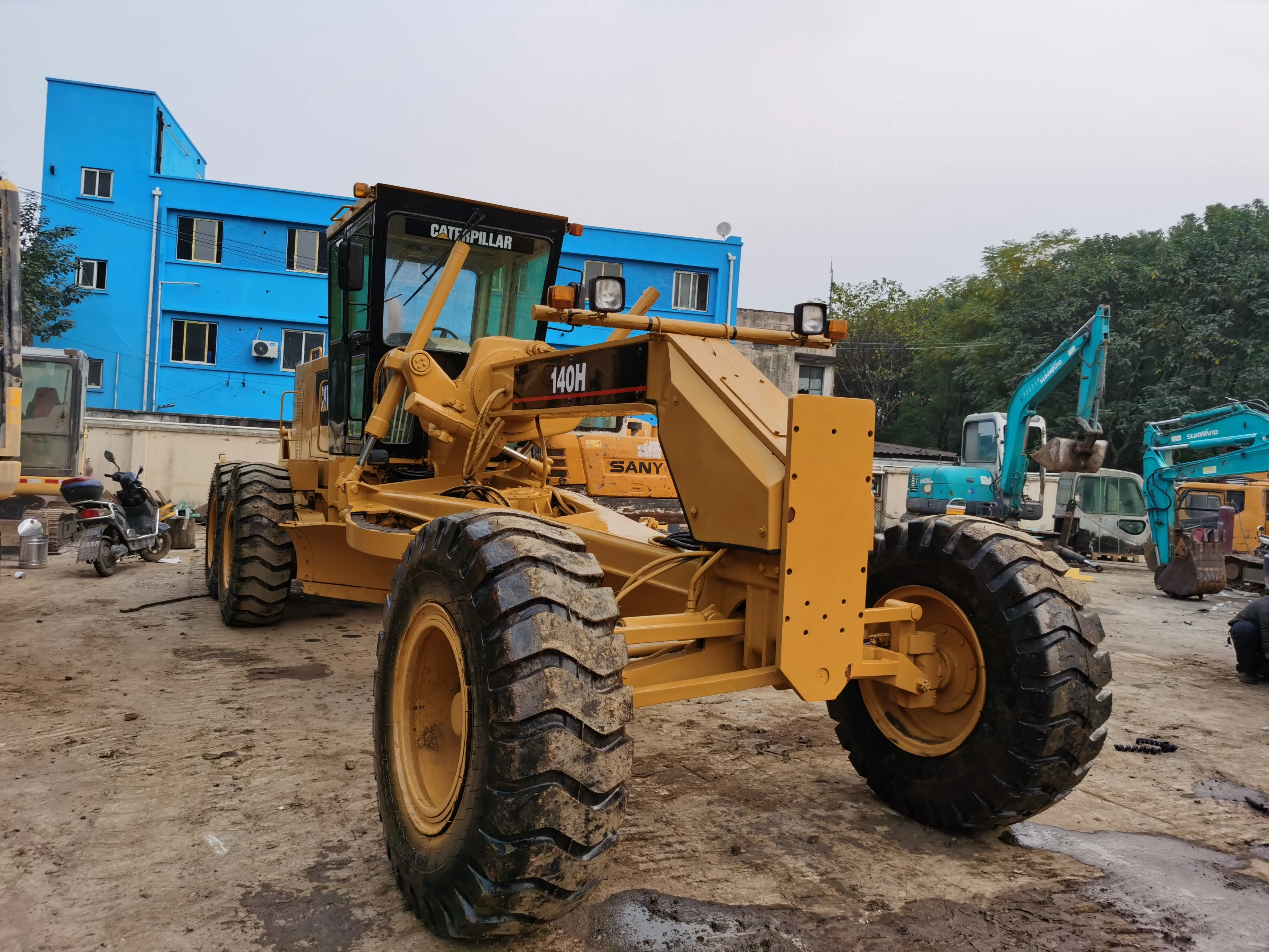 Running condition Caterpillar grader 140H 140K 140G Wheel Motor Grader used for sale