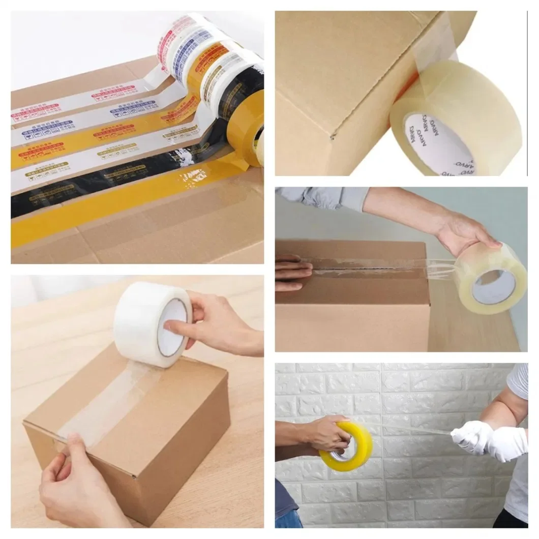 Factory Manufacturing Self Adhesive Tape Plastic Bopp Packing Tape Clear Packaging Shipping Transparent Mailing Tape