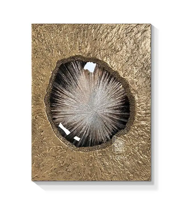 Hot selling Modern art Hotel Art project Large geometric wood carving epoxy 3D wall art