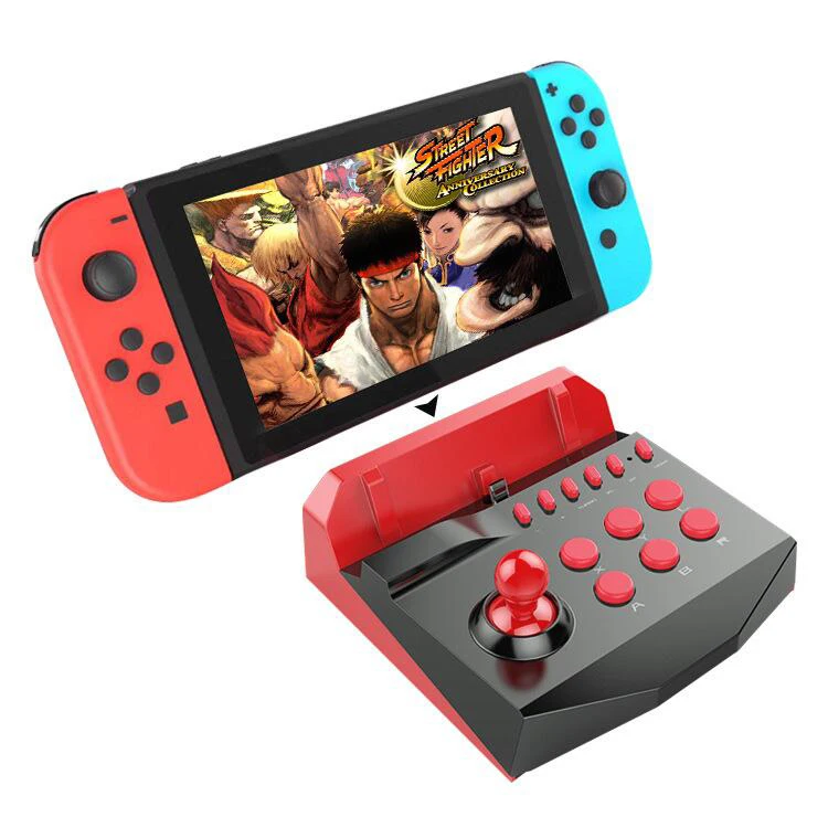Arcade Fight Stick Joystick for Nintendo Switch/Lite Game Fighting Stick Mini Arcade Joystick